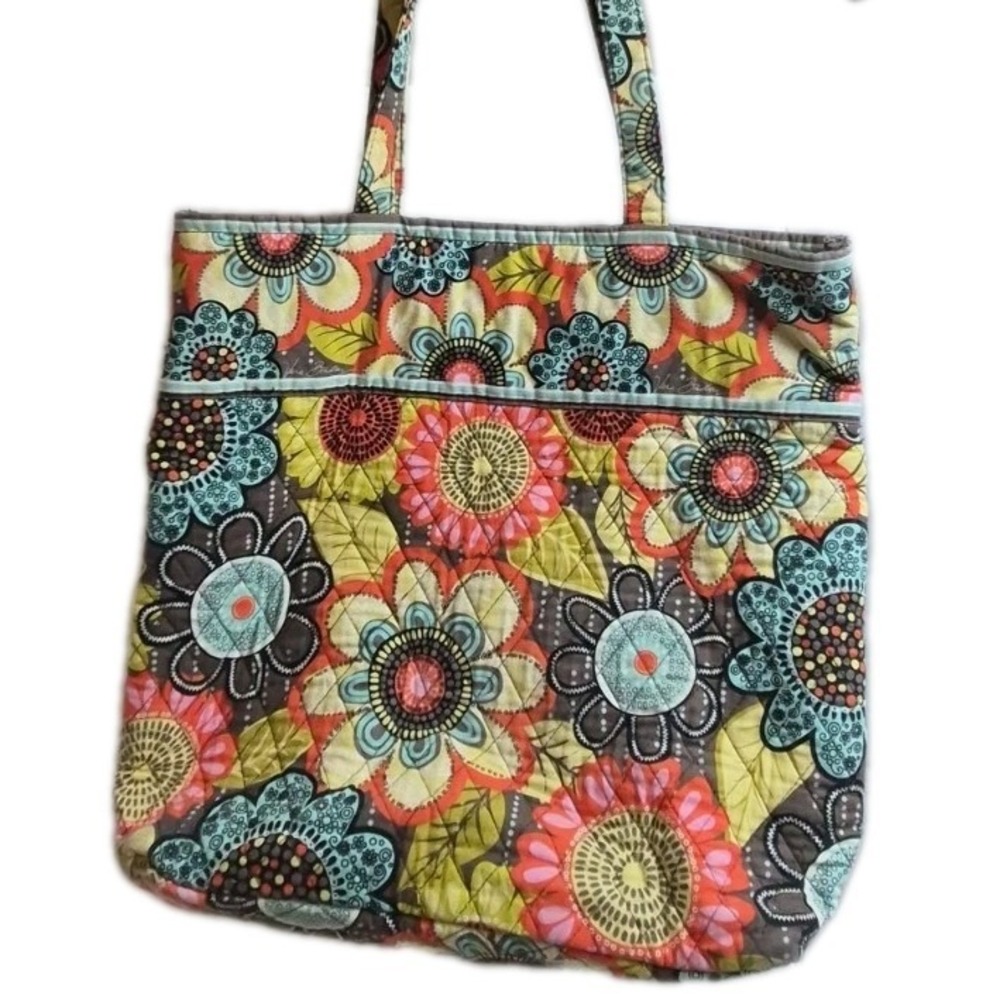 Vera Bradley Multicolor Quilted Floral Tote Bag Shoulder‎ Strap Women Retired